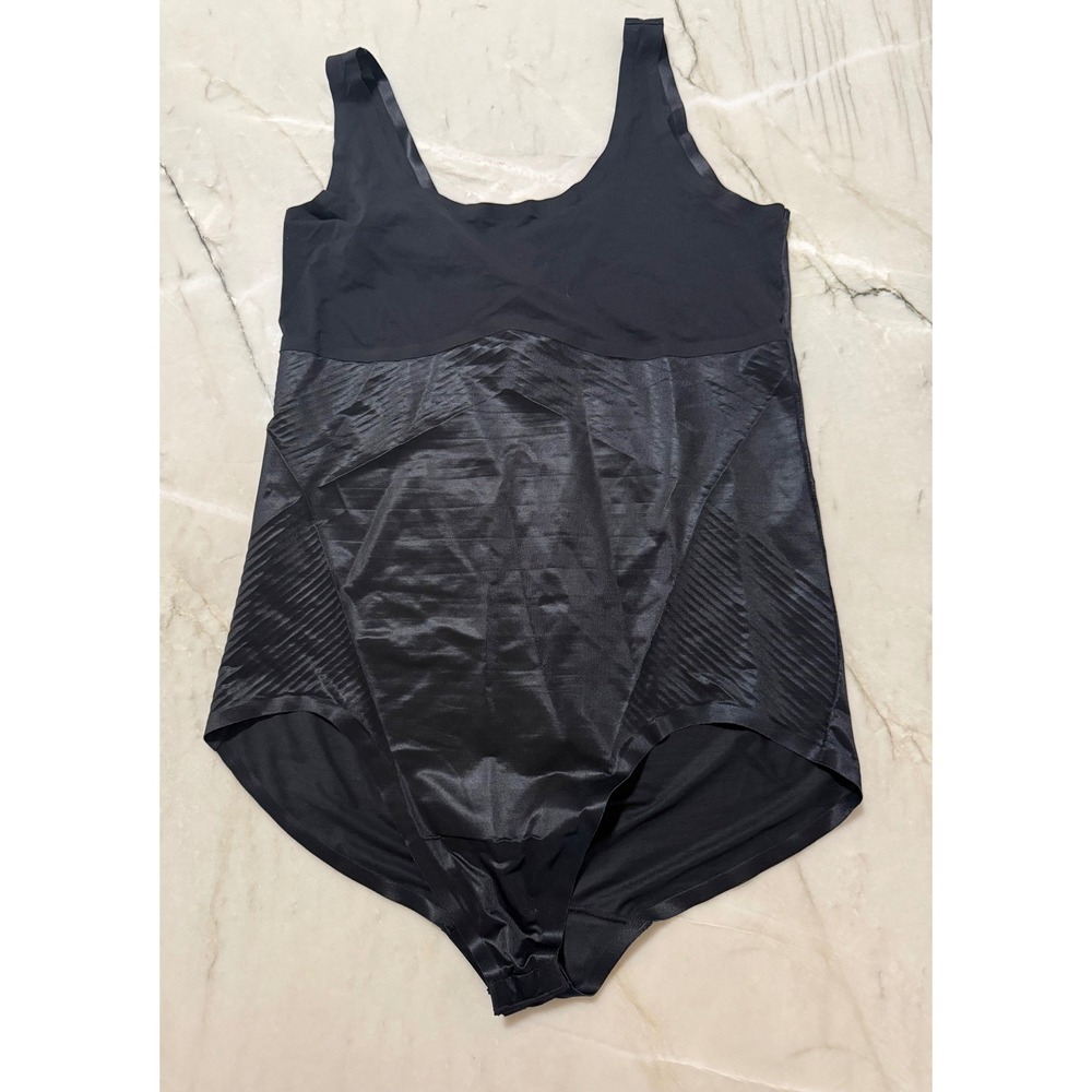 Spanx Black Targeted OnCore Bodysuit Tank Top XL 41171 Shape Wear
